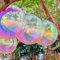 Big Eye Owl 6 Stück Holografische Folie Ballons Iridescent Rund Folienballon Irisierende Hologrammfolie Luftballons Glitzer Holo Geburtstag Party Dekoration