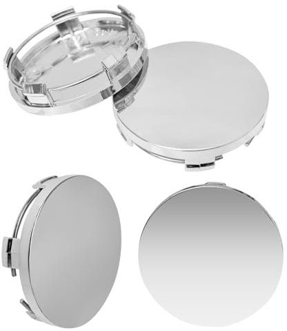 4 Pièces Cache Moyeu OD 60mm ID 56mm,Auto Cache Moyeux,Cache Moyeu Centre de Roue,Enjoliveur de Voiture,Bouchon de Jante,Plastique ABS Cache-Moyeu,Accessoires de Voiture avec la Plupart des Voitures