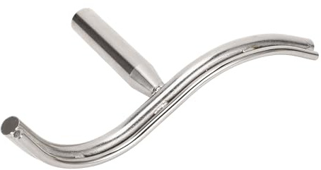 Gebogene Werkzeugauflage für Holzdrehmaschinen, Gebogene Werkzeugauflage für Drehmaschinen, S-gebogene Werkzeugauflage für Drehmaschinen, S-Kurven-Design, Legierter Stahl, 2,5 Cm