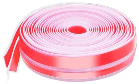 Joint d'étanchéité transparent en forme de T – Bande d'étanchéité pour portes de placard, cabines de douche, en silicone