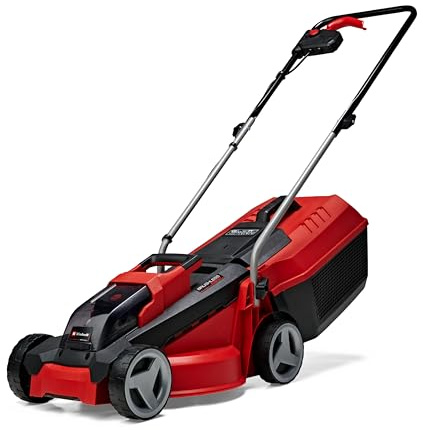 Einhell Akku-Rasenmäher GE-cm 18 Li Set Power X-Change (18 V, 30 cm Schnittbreite, bis 150 m², Brushless, 25 L Grasfangkorb, 30-70 mm Schnitthöhe, inkl. 2X Akku, 1x Ladegerät)