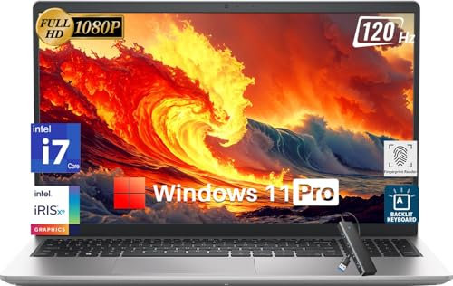 Dell Inspiron 15 3530 Business Laptop, 15.6 FHD Display, Intel 10-Core i7-1355U(Up to 5.0 GHz), Intel Iris Xe GPU, 32 GB RAM, 1 TB SSD, WiFi 6, Backlit KB, Fingerprint, Lifetime Office & Win 11 Pro