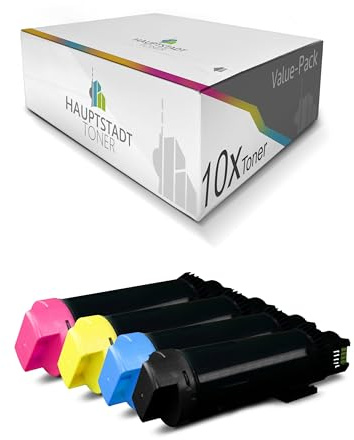 HAUPTSTADT TONER XXL Toner im Set 4X kompatibel für Xerox Phaser 6510 6515 ersetzt 106R03480 106R03690 106R03691 106R03692