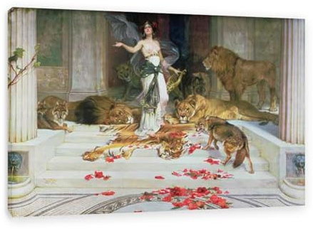 Hau3sh3a Alexandre Cabanel poster Circe Tableau Célèbres reproduction de peinture à l'huile Tableaux de décoration d'intérieur d'art moderne75x50cm(30x20in) Avec cadre