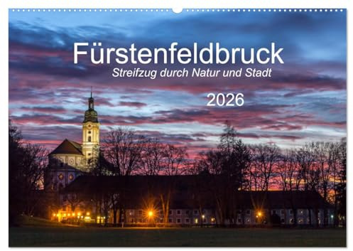 Fürstenfeldbruck - Streifzug durch Natur und Stadt (Wandkalender 2026 DIN A2 quer), CALVENDO Monatskalender: Zwölf interessante Einblicke in Natur und ... im Westen von München. (CALVENDO Orte)