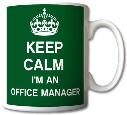 Keep Calm I'm an Office Manager Mug Cup Gift Retro
