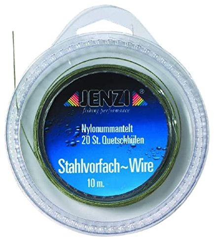 Jenzi - Filo in acciaio su bobina da 10 m con 20 serrafili, Unisex, 9 kg