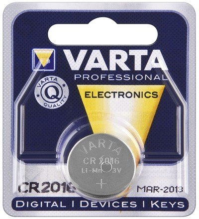 Varta cr2016 V 1 de BL (6016) Batterie Rechargeable Lithium 3 V Pas – Pas Piles Rechargeables (Lithium,/pièce, Bouton, 1 Pièces (E), 3 V CR2016, 90 mAh)