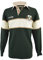 Langärmeliges Rugby-Shirt für Herren, Kleeblatt, Grün/Weiß, Größe XXL, grün, XXL