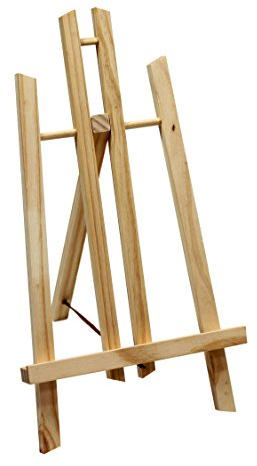 Paintersisters® Tischstaffelei 40 cm hoch, Display-Staffelei, Deko-Ständer, Bildhalter, Sitzstaffelei