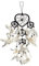 40cm x 9cm Dreamcatcher Herz Traumfänger Schwarz Weiße Federn