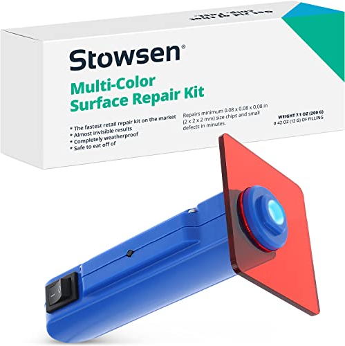 Multi-Color Surface Repair Kit - Fix Chips & Defects in Minutes | Restore Tiles Countertops and Bathroom Fixtures With Ease | For Porcelain Granite Fiberglass Marble Corian Quartz and More