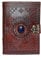 7 Leather Journal with clasp & stone Writing Pad Blank Notebook Handmade Notepad For Men & Women Unlined Paper Best Present Sketchbook Travel Diary To Write Book Of Shadows Refillable Grimoire Large