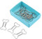 12pcs Metall Büroklammern, große Büroklammern Schule Büro Lesezeichen persönliches Dokument Organisation Clips, lustige Knochenform, Silber