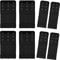 Bigqin 8 Pieces Bra Extender, Elastic Extension Hook Strap with 3 Rows 2 Hooks 3 Hooks, Black