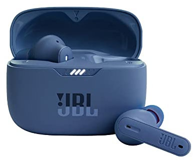 JBL Tune 230NC TWS In-Ear Headphones - True Wireless Bluetooth headphones in charging case with Active Noise Cancelling and up to 40 hours battery life, in blue (Renewed)