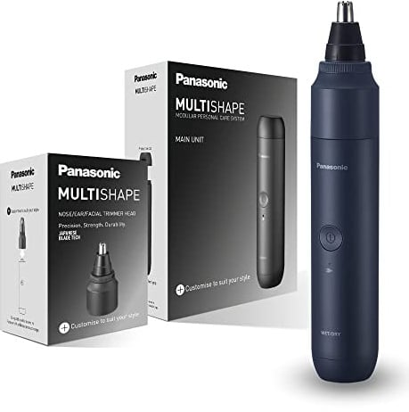Panasonic MULTISHAPE modulares Körperpflege-System ER-CNT1, Nasen-/Ohren-/Augenbrauentrimmer für Männer mit wiederaufladbarem Ni-MH-Akku