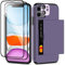 Coolden for iPhone 11 Case with Card Holder Slot 2 iPhone 11 Screen Protector + 1 Camera Lens Protector Heavy Duty Protective Case Shockproof Wallet Case Cover for iPhone 11 Phone Case-Purple