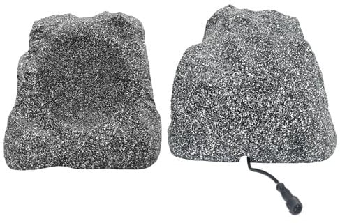 STUDIOFINIX 8'' Altavoces Bluetooth al Aire Libre Resistente al Agua 600W Rock Altavoces Todo Tiempo Durable para Outoor Partido Backyard Jardín Deck BBQ Patio Porche Piscina (1 Par, Gris)