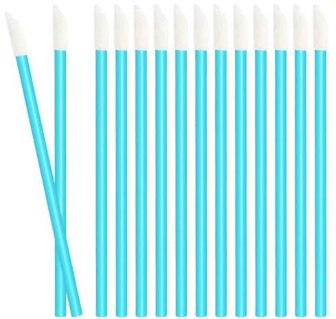 50 Stück Einweg-Lippenpinsel,Lippenstift Stab Applikator Lipgloss Concealer Pinsel Lippenapplikator Werkzeug (CSB-Blue)