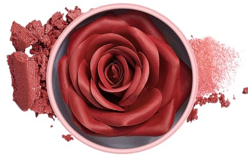 Flower Blush - Fard viso leggero modulabile, rossetto petalo di rosa 3D, colore delle guance a lunga durata, texture sfumata omogenea, trucco radioso, cosmetico di bellezza | Palette di fard per feste