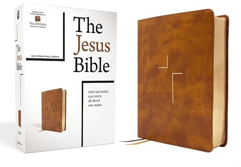The Jesus Bible, NIV Edition, Leathersoft, Tan, Comfort Print