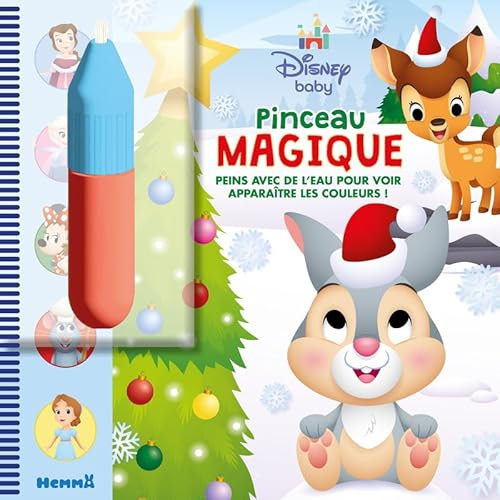 Disney Baby – Pinceau magique – Livre avec pinceau magique – Peinture propre - Dès 3 ans