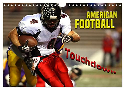 American Football - Touchdown (Wandkalender 2026 DIN A4 quer), CALVENDO Monatskalender: Packende Actionszenen aus der Welt des American Football (CALVENDO Sport)