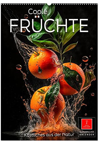 Coole Früchte (Wandkalender 2026 DIN A2 hoch), CALVENDO Monatskalender: Frische Früchte, atemberaubend schön und richtig lecker. (CALVENDO Lifestyle)