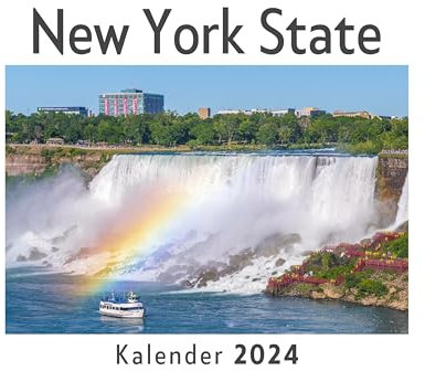 New York State (Wandkalender 2024, Kalender DIN A4 quer, Monatskalender im Querformat mit Kalendarium, Das perfekte Geschenk)