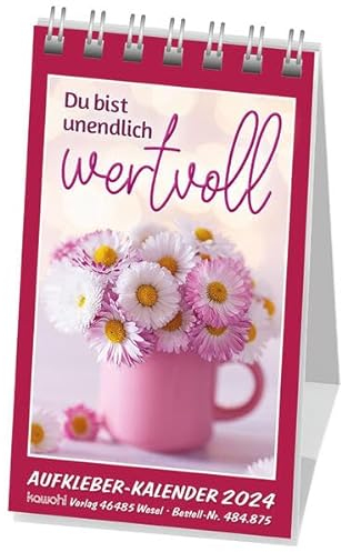 Du bist unendlich wertvoll 2024: Mini-Aufkleber-Kalender