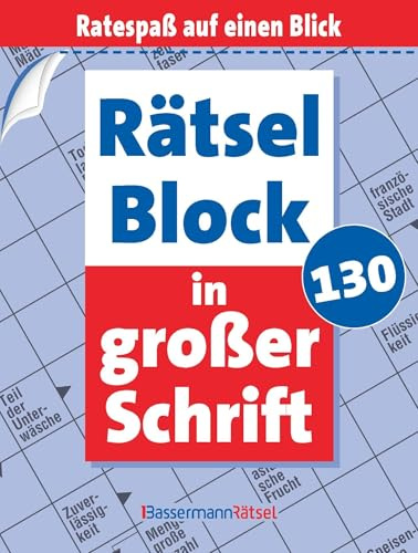 Rätselblock in großer Schrift 130 (5 Exemplare à 2,99 €)