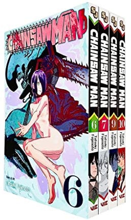 Chainsaw Man Volumes 6, 7, 9, 10 Collection 4 Books Set By Tatsuki Fujimoto
