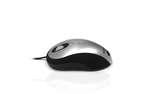 Accuratus Image Silver - USB Full Size Computer Mouse with Glossy Finish