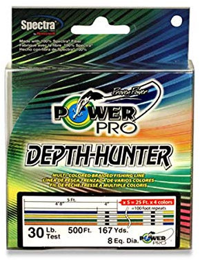 Power Pro Depth-Hunter Metered Line, Unisex-Erwachsene, 65-Pound