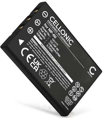CELLONIC, Akku für Kamera, kompatibel mit Pentax Optio 330RS, 450, 550, 430RS, 430, D-LI2 (3.7V, 1180mAh)