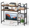 Tischregal für Schreibtisch, 3-stöckig, Verstellbarer Computer-Stall, Büro Organizer, Heimdekoration für Zuhause, Bürobedarf, Bücherregal