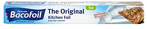 Baco Classic Aluminium Foil 5 m Length x 300 mm Width (Pack of 8)
