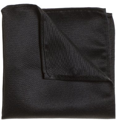 Paisley of London, Plain black pocket square, Pocket handkerchief