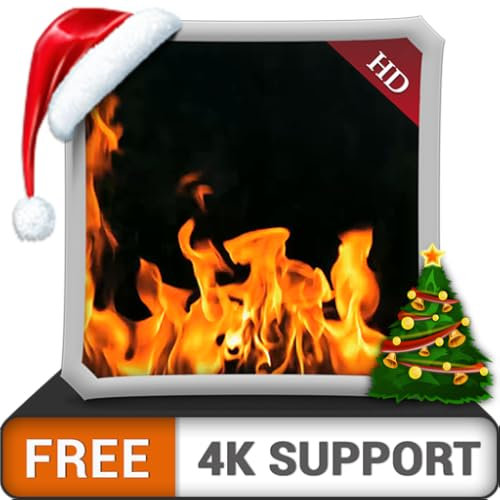 ambiente de chimenea amarilla gratis: disfrute de las frías noches de invierno en las vacaciones de Navidad en su televisor HDR 4K, TV 8K y dispositivos de fuego como fondo de pantalla y tema para la