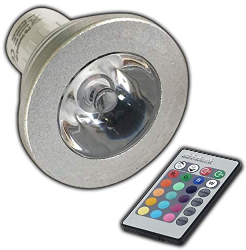 PB-Versand GU10 RGB LED - Farbwechsel Lampe 4 Watt mit Fernbedienung Farblicht Lampe Strahler Glühbirne Birne Leuchtmittel Spot