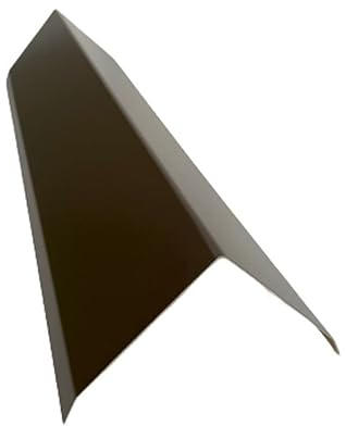 Firstblech 1 m lang Aluminium farbig 0,8 mm (mittel, Braun)