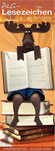 Neu Elch Lesezeichen Leder Scandinavian-Bookmarks Älg: das Lesezeichen pur 01-01