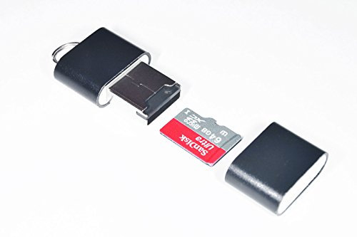 Lecteur USB de carte mémoire Micro SDXC, Micro SD, Micro SDHC, prise en charge des cartes UHS-I, insertion de la carte directement dans port USB, avec porte-clés (carte SD non incluse)