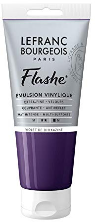 Lefranc Bourgeois Flashe Acrylique Tube 80ml Violet De Dioxazine