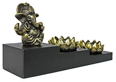 Ganesha Figur auf Podest Teelichthalter Zen-Garten Nr:YD-300
