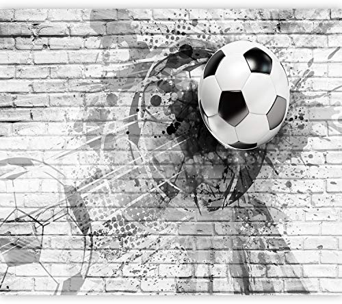 murando - Vlies Fototapete Fussball 250x175cm Foto Tapete Schlafzimmer Wohnzimmer Vliestapete XXL Motivtapeten Bildtapete 3d Effekt Wand Dekoration - Fußball Graffiti Kindertapete i-A-0156-a-a