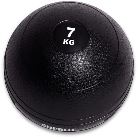 SUPRFIT Slamball - Speziell gummierter Medizinball ohne abprallen vom Boden, Slam Ball mit griffiger & Rutschfester PVC Oberfläche für Cross Training, Power Ball, Fitness Ball - Gewichte: 3-70kg