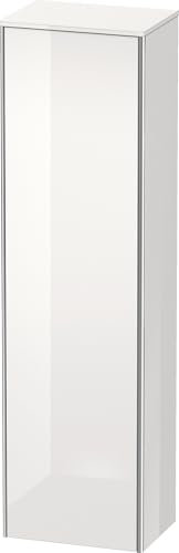 Duravit XSquare Hochschrank 50,0x35,6 cm, 1 Tür, Anschlag Links, 4 Glasfachböden, Farbe (Front/Korpus): Weiß Hochglanz Lack - XS1313L8585