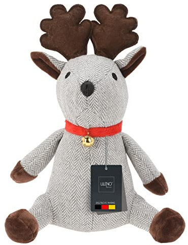LILENO HOME Türstopper Tier als Weihnachts Winter Elch - hochwertiger Türstopper als Boden Tür Stopper Sack - Tiere Stoff Türstopper Boden mit Sandfüllung
